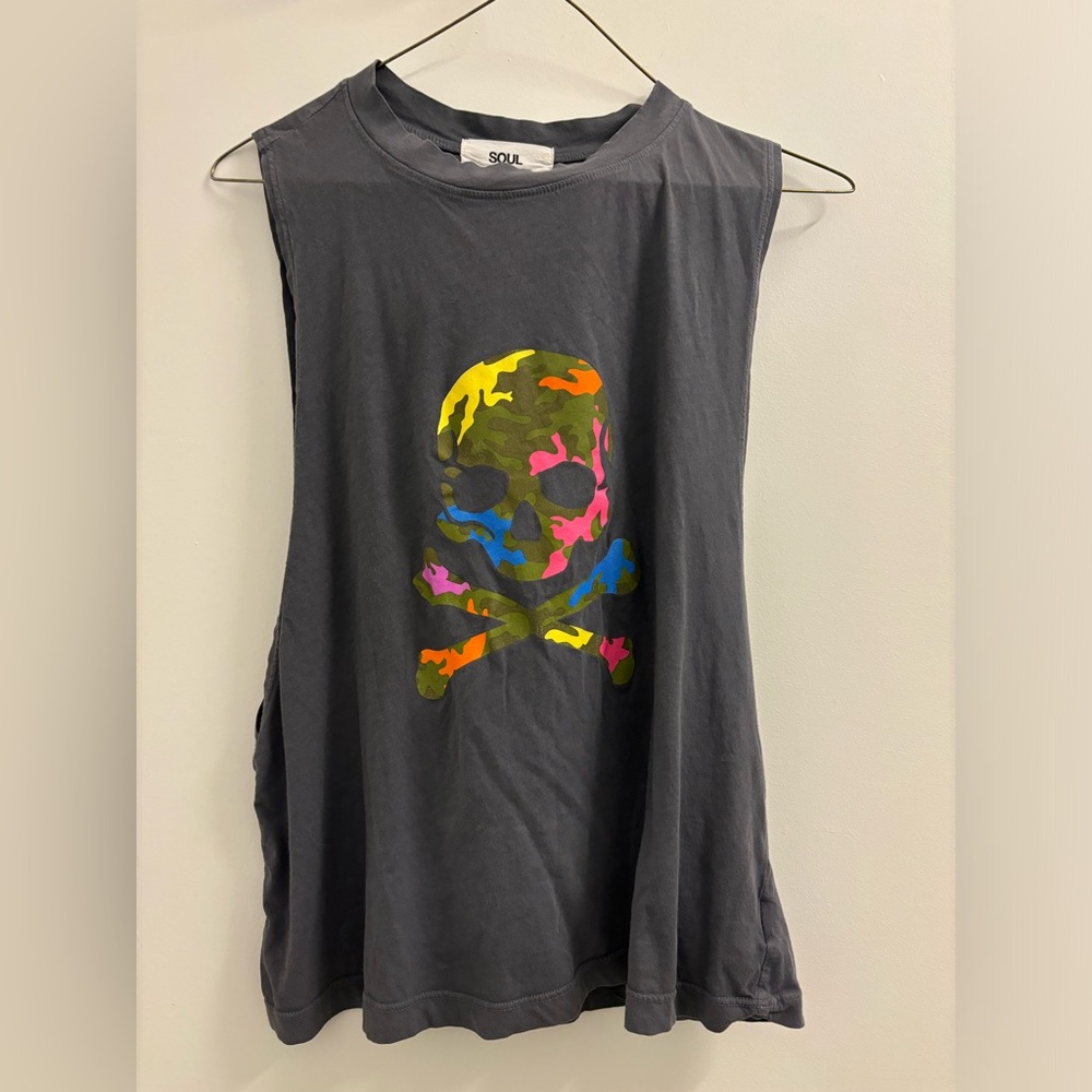 Soulcycle Women’s  Pride Skull Muscle Tank - Size M
